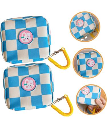 Adorable Cartoon Lipsticks Pouch with 2pcs Napkins - Portable Outdoor Bag Organizer for Tampons and Menstrual Pad Storage - Buy Online on GoSupps.com