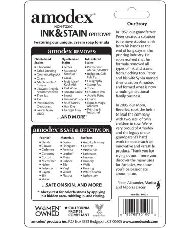 Amodex Ink & Stain Remover 0.5Oz Bottle- - Buy Online on GoSupps.com