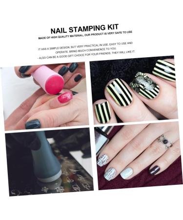 MAGICLULU Clear Nail Polish 8 Sets manicure Accessories stamp game set set suite nail polish plastic seal tool nail printer die nail set polish Stamping Tool - Buy Online on GoSupps.com