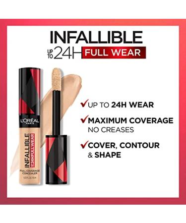 L'Oreal Infallible Full Wear Concealer 415 Honey - 0.33 fl oz | Long-lasting & High Coverage Makeup - Buy Online on GoSupps.com