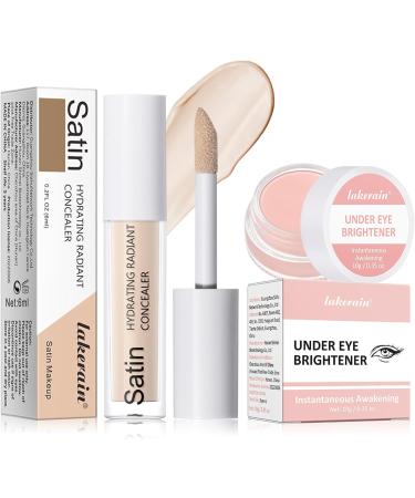 2 Pi ces Anti-cernes Fluide+Correcteur Sous Les Yeux Ensemble de Correcteur Correcteur Cernes Professional Makeup Sous les yeux le Correcteur s' claircit Cache Hydratant et Contr le de l'huile Blanc + Rose - Buy Online on GoSupps.com