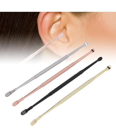 Zetiling Ear Cleaner - Stainless Steel Ear Wax Removal Tool Set | 360 Spiral Ear Pick | 4 Colors Available - Buy Online on GoSupps.com