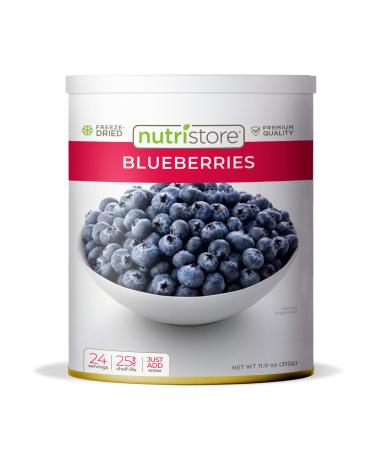 Nutristore Freeze Dried Blueberries | #10 Can Fruit | Perfect Healthy Snacks | Bulk Survival Emergency Food Storage Supply | Low Carb/Calorie Canned Camping/Backpacking Supplies | 25 Year Shelf Life 1-Pack