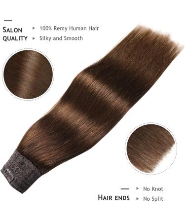 Hair Extensions 16-26 inch Wire Hair Extensions Real Human Hair Wire Hair Silky Straight Dark Brown Human Hair Extensions One Piece Wire Hair Extensions with Fish Line Natural Human Hair(18 inches) 18 inches Color 4 - Buy Online on GoSupps.com