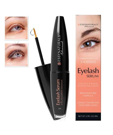 EssyNaturals Eyelash and Brow Growth Serum - Irritation-Free Formula - 2 Pack - Buy Online on GoSupps.com