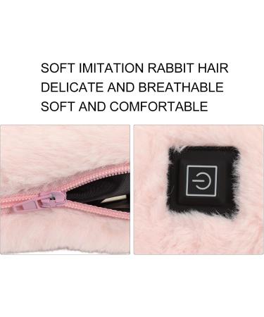 Asixxsix Heated Scarf - Soft Plush Neck Heating Pillow | 3 Heating Levels | Washable Heated Neck Warmer for Women Men & Girls | Winter Essential in Pink - Buy Online on GoSupps.com
