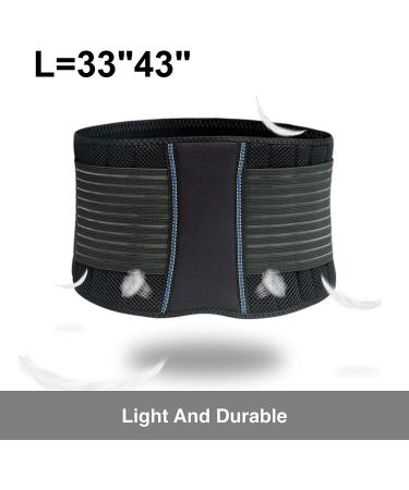 Stabilizing Lumbar Back Brace Support Belt with Adjustable Straps - Breathable Mesh for Sciatica Scoliosis & Herniated Disc (S/L/XL - Buy Online on GoSupps.com