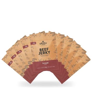 Buy German Beef Jerky - Teriyaki Flavor | Dried Beef Pack of 10 (1kg) - International Shipping Available - Buy Online on GoSupps.com