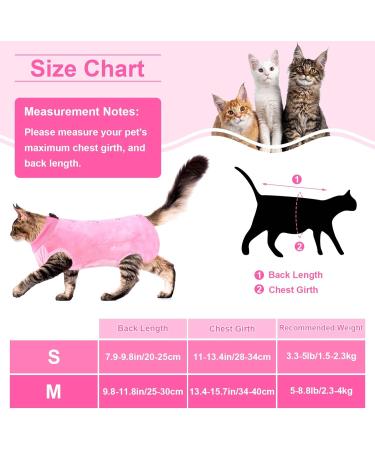 Cat Recovery Suit Pink S - Post Surgery Anti-Lick Medical Vest & Bodysuit - Buy Online on GoSupps.com