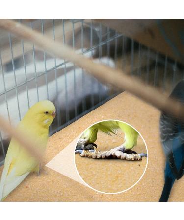 30PCS Bird Cage Liner - 11 x 17 inch Sea Sand Gravel Paper for Easy Cleaning and Digestion - Buy Online on GoSupps.com