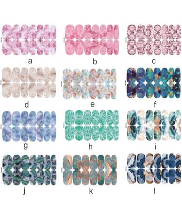 Girls Nail Art Decals Fashion Nice-Looking Full Wrap Patch Waterproof Printed Manicure Tool Kit Home Accessories Type8 - Buy Online on GoSupps.com