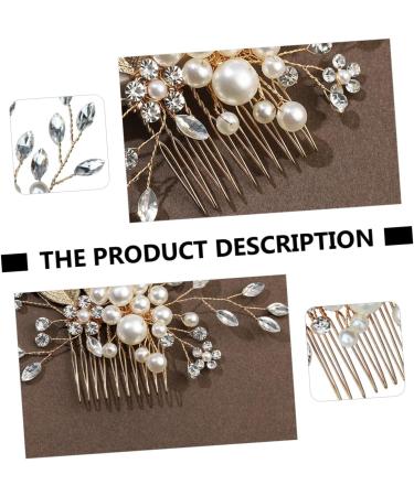 Angoily Beaded Hair Comb Flower Girl Hair Accessories Crystal Headpiece Wedding Hair Clip Flower Girl Headpiece Bridal Hair Hoop Hair Pin Tiara Wedding Hairpin Rhinestones Leaf Girl Child - Buy Online on GoSupps.com