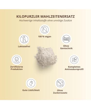 Buy Vegan Diet Powder Vanilla - 1kg (20 Meals) | Sugar-Free Dairy-Free Weight Loss Supplement - Buy Online on GoSupps.com