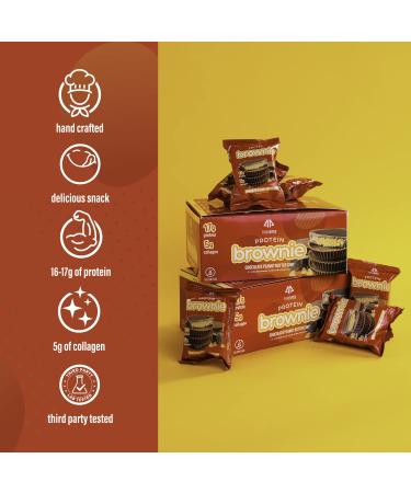 AP Sports Regimen Prime Bites Protein Brownie | 16-17g Protein, 5g Collagen | Delicious Guilt-Free Snack | 12 Bars | Chocolate Peanut Butter Chip Flavor - Buy Online on GoSupps.com