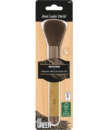Jean Louis David Go Green Collection Face Powder Brush Make-Up Brush 100% Synthetic Vegan Bristles FSC Certified Bamboo Handle - Buy Online on GoSupps.com