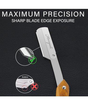 Professional Cut Throat Razor Kit for Men - Barber Grade Single Edge Blade Straight Razor - Premium Choice Mens Razors for Shaving - Essential Cutthroat Barber razor for Hair/Beard Enthusiasts Black - Buy Online on GoSupps.com