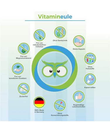 Buy 100% Natural Folic Acid Capsules - 400 g 5-MTHF for Pregnancy - Vegan High-Dose Vitamin B9 from Germany - No Additives - VitamineULE  - Buy Online on GoSupps.com