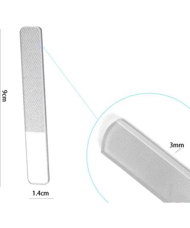 Xfantong Professional Crystal Nail File Diamond Nail File Nano Glass Nail Files Nail Shine Buffer Polisher for Natural Fingernails Toenails - Buy Online on GoSupps.com