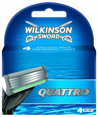 Wilkinson Quattro Blades 4 Count (Pack of 1) - Buy Online on GoSupps.com