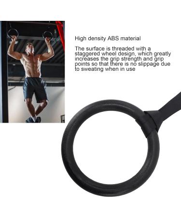 Buy XHTLLO Black Non-Slip Adjustable Fitness Rings - Premium ABS & Polyester for Gymnastics & Home Workouts - Buy Online on GoSupps.com