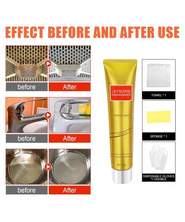 Raturv Metal Polish Cream Raturv Chrome Polish Metal Polish Cream Metal Polishing Paste Chrome Polish and Rust Remover Metal Polish Cream for Stainless Steel Scratch Remover (9PCS) - Buy Online on GoSupps.com