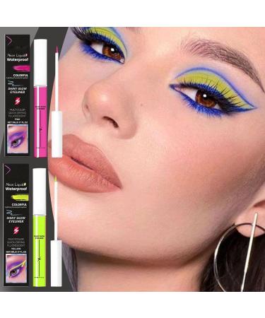 Liquid Eyeliner | Pencil with 8 Long-Lasting Colors | Waterproof Eye Makeup - For Parties Everyday Wear Events Home Travel Outdoors Weddings Nights Out Women and Girls - Buy Online on GoSupps.com