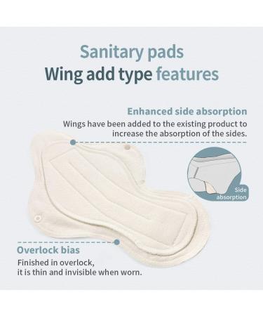 ECO FDA Registered Organic Reusable Cotton Menstrual Pads - Cherry Blossom Night Design - 3 Pack - Buy Online on GoSupps.com