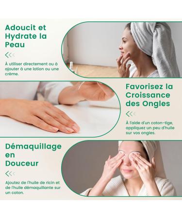 PHATOIL Huile de Ricin Bio 118ML - Organic Castor Oil 100% Naturelle Pure - Press e Froid - Huile Pour Cheveux Cils Sourcils Peau Ongles Barbe Pipettes + Brosse Sourcils + Brosse Cils - Buy Online on GoSupps.com