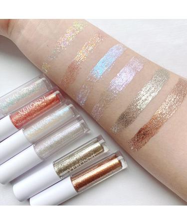 CHARMFORYOU Liquid Glitter Eyeshadow 2pcs Makeup Kit - Long Lasting Shimmer Eye Shadow Set for Women & Girls - Buy Online on GoSupps.com