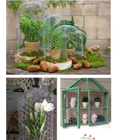 DoubleWood Chicken Wire Net for Craft Projects 3 Sheets Galvanized Hexagonal Wire Mesh Fence 13.7 Inches x 40 Inches Mesh10 Feet (13.7 x 40 Inches - 3 Sheets) - Buy Online on GoSupps.com