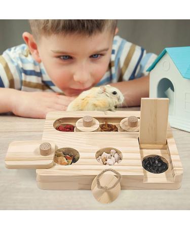 Autumn 6-in-1 Guinea Pig Wooden Toy Set | Hamster & Small Animal Activity Toys for Chinchillas Mice & Dwarf Hamsters - Buy Online on GoSupps.com