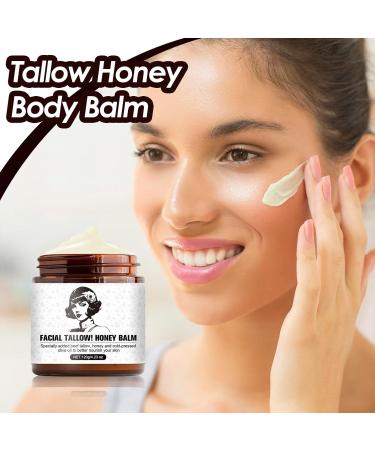  G n rique Tallow and Honey Balm Tallow and Honey Face Balm Facial Moisturizer for Women - Non-Greasy Body Butter Cream for Face Nourishing Skin Care Cream - Buy Online on GoSupps.com