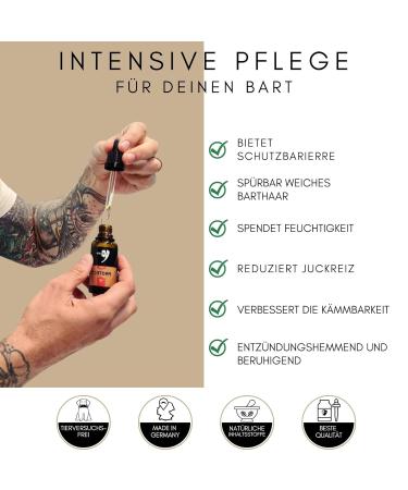 G ld's Bart l Men - 30ml Argan Oil Beard Oil | 6 Months Intensive Care for Soft Beards | Premium Beard Care Pack - Buy Online on GoSupps.com