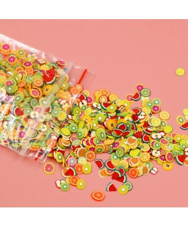 Rongweiwang 1000 Pcs 3D Polymer Clay Nail Slices - Cartoon Flower Fruit Nail Art Decorations for Spring Manicure - Buy Online on GoSupps.com