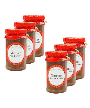 Lot 6x Chestnut Jam with pieces - Jar 270g