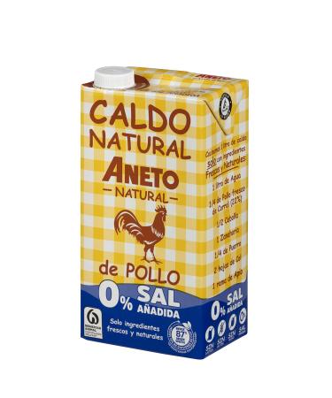 CALDO NATURAL DE POLLO 0% SAL AÑADIDA ANETO