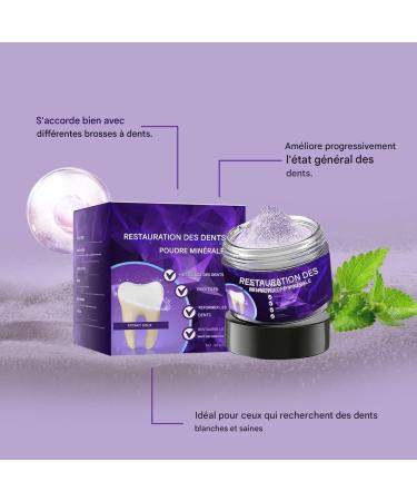 Natural Dental Powder | Dental Care Powder - 50g Instant Dental Repair for Daily Hygiene Bathroom Morning Routine Travel Men and Women - Buy Online on GoSupps.com