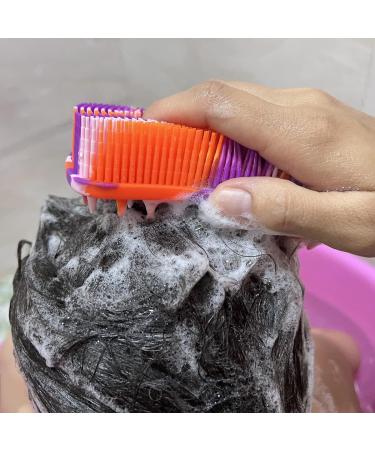 Silicone Body Scrubber Brush - Gentle Shower & Bath Loofah for Exfoliation and Scalp Massage - Men & Women - B-Color - Buy Online on GoSupps.com