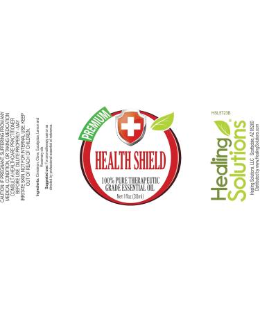 Healing Solutions Health Shield Blend | 100% Pure Therapeutic Grade Essential Oil 30ml - Best for Immune Support & Wellness - Buy Online on GoSupps.com