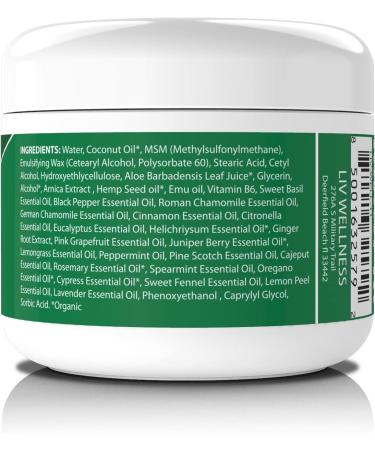 Fast Acting Natural Hemp Cream for Joints, Muscles, Back, Knees & Neck - 4 oz - Made in USA - Buy Online on GoSupps.com