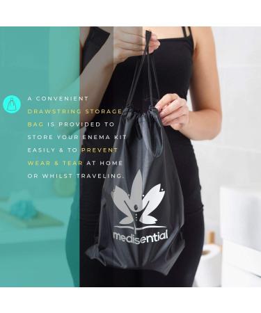 Medisential Stainless Steel Enema Kit for Coffee, Water & Gerson Therapy - Large Home Use Bucket with Manual & Bulb - Buy Online on GoSupps.com