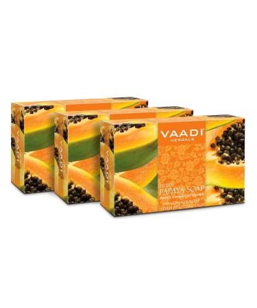 Vaadi Herbals Fresh Papaya Soap 75g (Pack of 3)