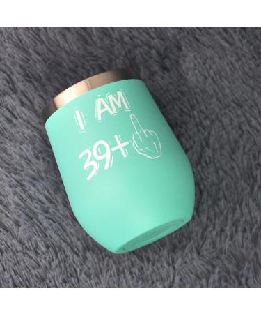 Bokalaka 40th Birthday Gift for Women - Stainless Steel Winegrowers 350ml Blue - Perfect 40th Birthday Idea - Buy Online on GoSupps.com