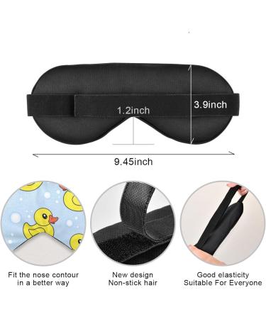 Haskirky Light Blocking Eye Mask Breathable and Adjustable Adult Men and Women Travel on Business Trips Yoga Meditation Light Smooth Comfortable Eye Mask Office Deep Sleep Goodies Yellow Rubber Duc - Buy Online on GoSupps.com