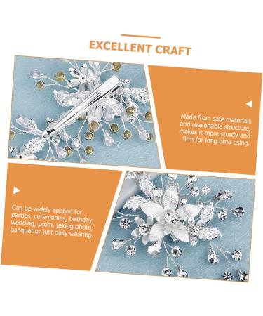 Ipetboom Bridesmaid Wedding Hairpin Girls Hair Accessory Girl Hair Clips Hair Accessories for Women Wedding Hair Barrette Barrettes for Girls Bride Hairpin Miss Hanfu Rhinestone Decorate - Buy Online on GoSupps.com