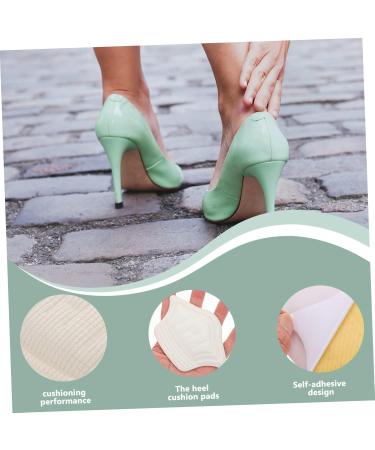FOMIYES 12 Pairs Cuttable Non-Slip Heel Pads - Abrasion-Proof Insoles for Women - Bunion & Shoe Protector Sponge White - Buy Online on GoSupps.com