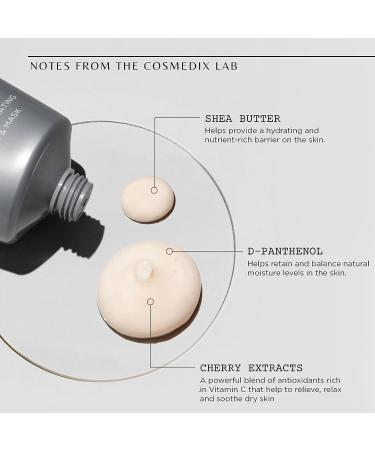 COSMEDIX Rescue Intense Hydrating Balm and Mask for Dry Chapped Skin - Overnight Treatment - Shea Butter, Cherry Bark Extract - Cruelty-Free, Gluten Free - Buy Online on GoSupps.com