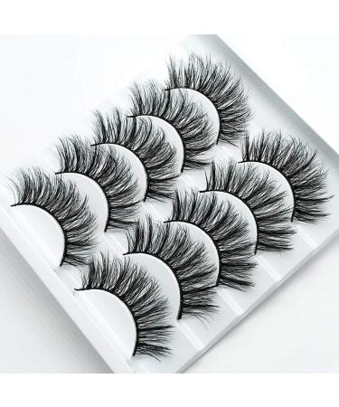 Shop 5 Pairs Faux 3D Mink Eyelashes Multipack | Soft & Natural False Eyelashes for Makeup (3D03) - International Shipping Available - Buy Online on GoSupps.com