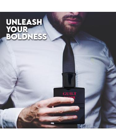 Guilt Noir Black For Men Sensual Woody Fragrance for Men | Long Lasting Cologne Aromatic Scent Eau de Parfum Natural Spray - Great Holiday Gift 3.4 Fl Oz/100 Ml - Buy Online on GoSupps.com