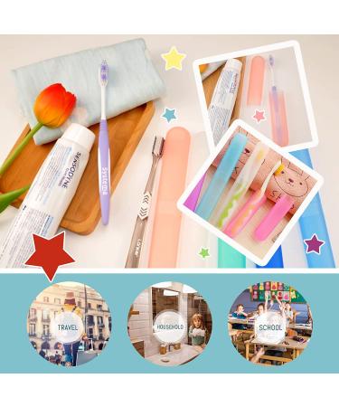 Susser Pack of 12 Portable Plastic Toothbrush Cases | 6 Color Dust-Proof Holders for Travel & Home - Buy Online on GoSupps.com